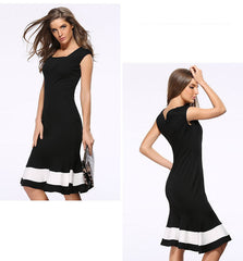 Sexy Black Fishtail Dress