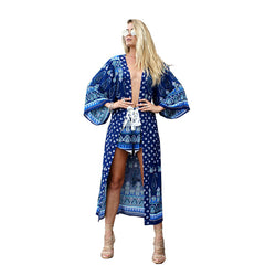 Chiffon Boho Blouse Kimono Cardigan