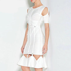 Regular Short Sleeve Fishtail Dress