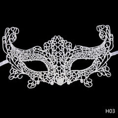 Halloween Women White Lace Mask