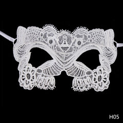 Halloween Women White Lace Mask