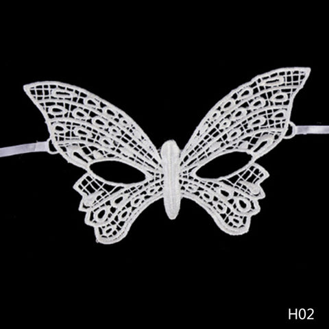 Halloween Women White Lace Mask