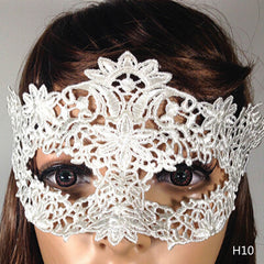 Halloween Women White Lace Mask