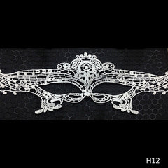 Halloween Women White Lace Mask