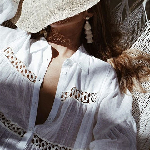 Beach White Dress Tunic