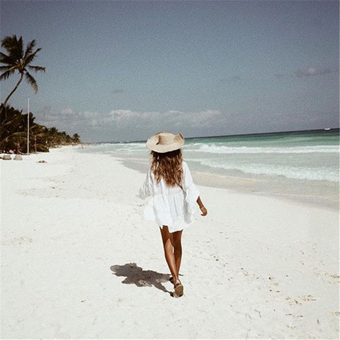 Beach White Dress Tunic