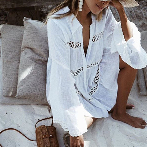 Beach White Dress Tunic