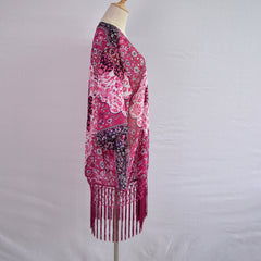 Summer Purple Boho Cardigan