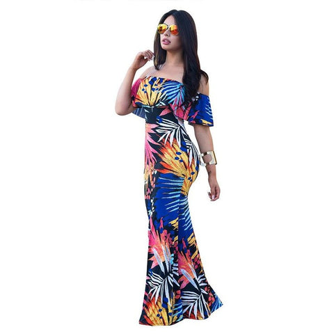 Summer Boho Style Print Maxi Dress