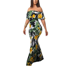 Summer Boho Style Print Maxi Dress
