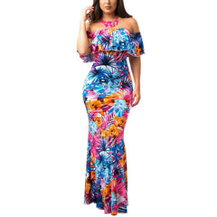 Summer Boho Style Print Maxi Dress