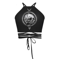 Sexy Skull/Moon/Earth Tattoo Tank Tops