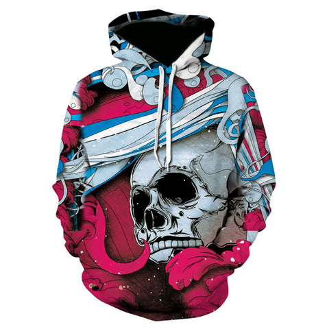 Skull Tattoo Hoodies 3D Hooded
