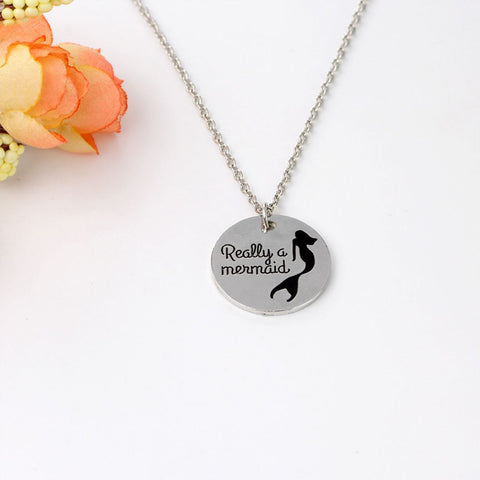 Really A Mermaid Necklace Gift