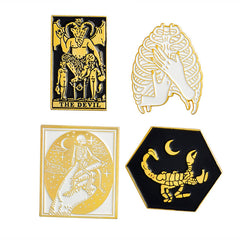 4pcs/set Halloween Brooch