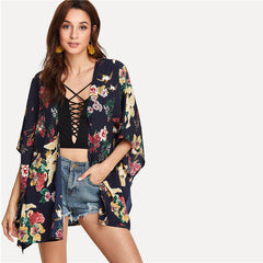 Floral Bohemian Kimono Cardigan