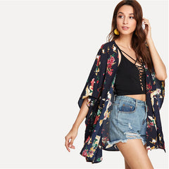 Floral Bohemian Kimono Cardigan
