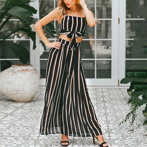 Tripe Boho Jumpsuit
