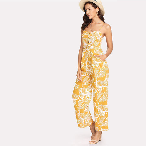 Yellow Boho Jumpsuit