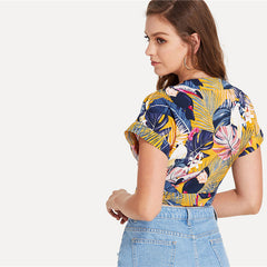 Deep V-neck Sexy Top