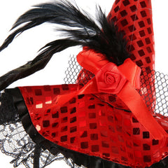 Halloween headband with small witch hat