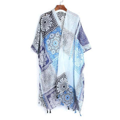 Tassel Boho Style Kimono Cardigan