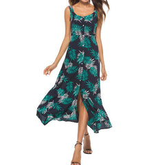 Sleeveless Summer  Beach Maxi Dress