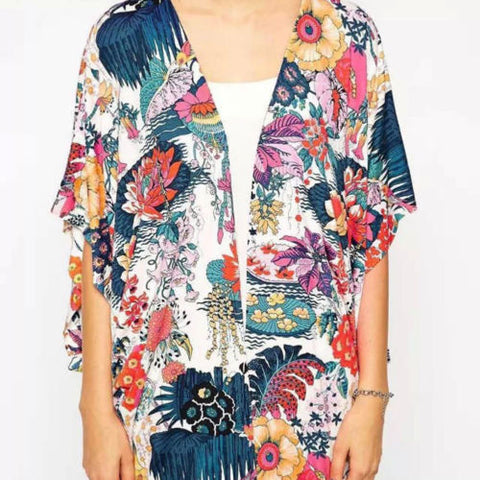 Women Boho Kimono Cardigan