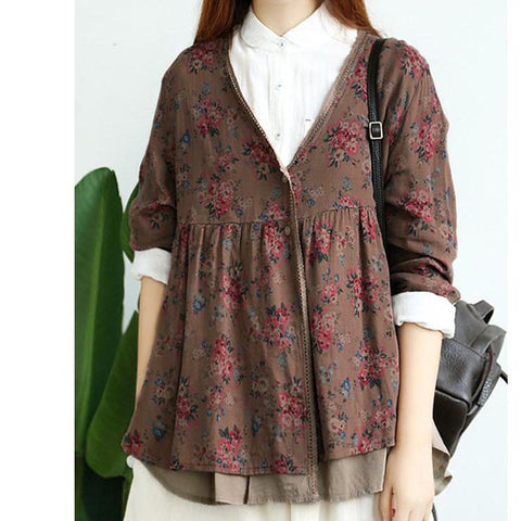 Long Sleeve Boho Cardigan Blouse