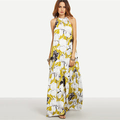 Summer Sleeveless Boho Style Maxi Dress