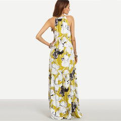 Summer Sleeveless Boho Style Maxi Dress
