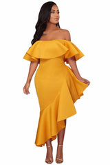 Off Shoulder Sexy Fishtail Dress