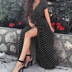 2018 Women Beach Boho Maxi Dress