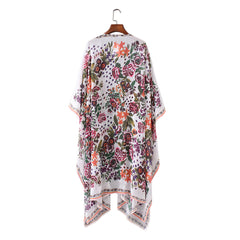 Floral Printed Boho Kimono Cardigan
