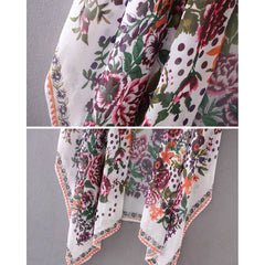 Floral Printed Boho Kimono Cardigan