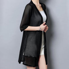 Slim Lace Kimono Cardigan Blouse