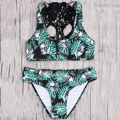 Skulls Jungle Printed Bikini
