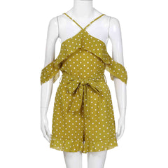 Sleeveless Polka Dot Boho Jumpsuit