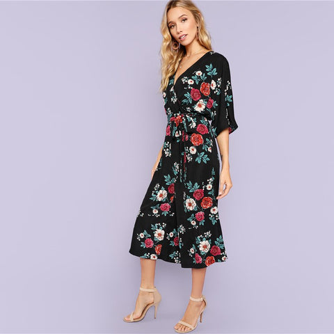 Multicolor Floral Bohemian Jumpsuit
