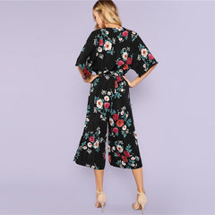 Multicolor Floral Bohemian Jumpsuit