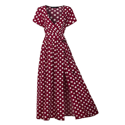 2018 Women Beach Boho Maxi Dress