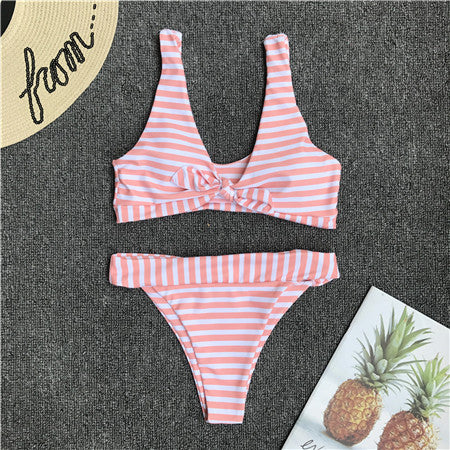 Hot Stripe Boho Bikini