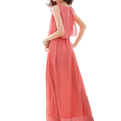 Sleeveless Women Boho Maxi Dress 2018