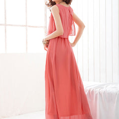 Sleeveless Women Boho Maxi Dress 2018