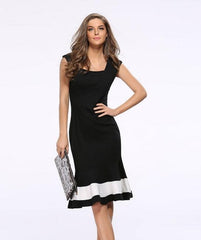 Sexy Black Fishtail Dress