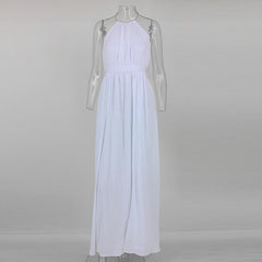 Sexy White Boho Maxi Dress
