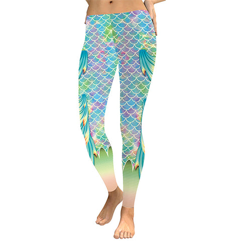 Printed Leggings 3D Mermaid Pant
