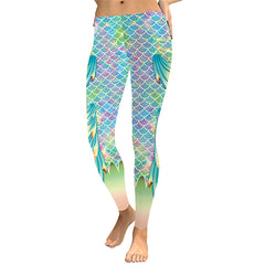Printed Leggings 3D Mermaid Pant