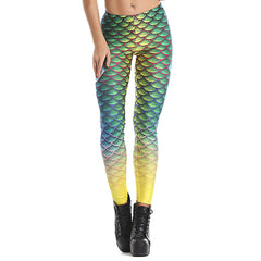Printed Leggings 3D Mermaid Pant