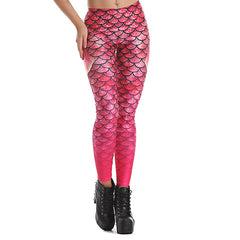 Printed Leggings 3D Mermaid Pant